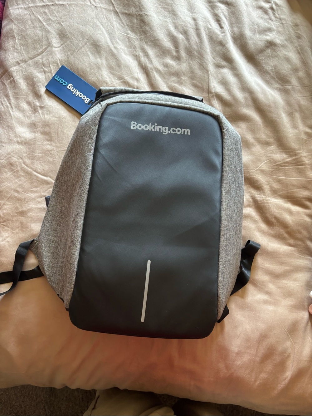 Gray & Black Men's Anti-Theft Backpack